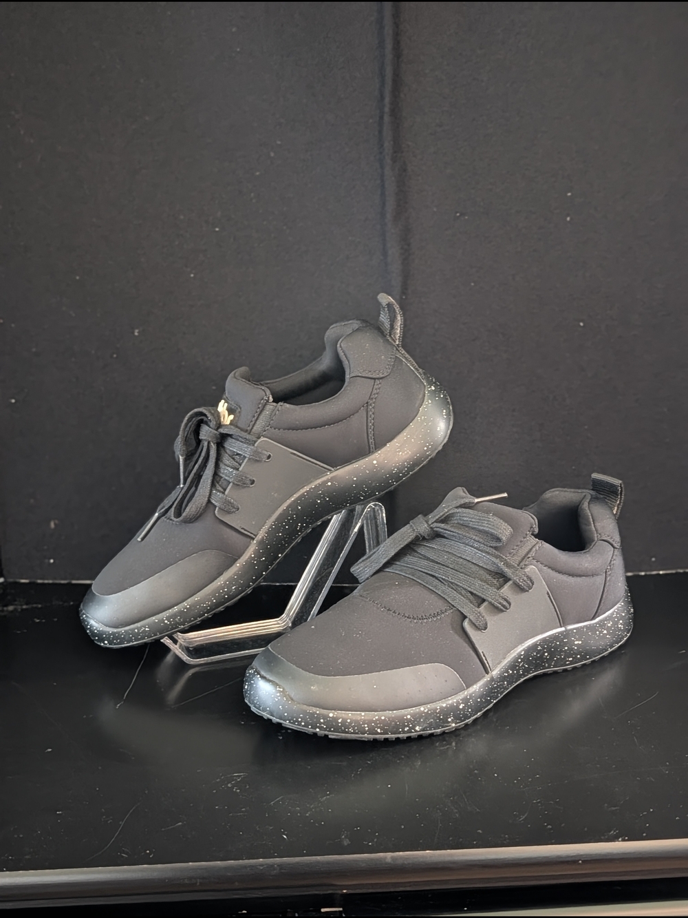 Snibbs Men’s Work Sneakers Non Slip Lace Up Comfort Shoes Size 9 Black Kitchen